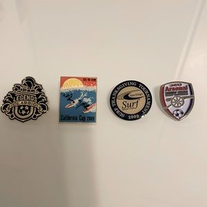 2009 California Soccer Tournament Pins Surf Legends Arsenal